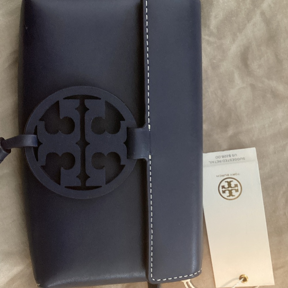 Tory Burch Dark Blue Bell Bag - Picture 2 of 6